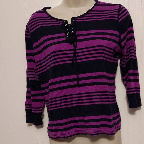 CHAPS  PL EX COND purple/black - Picture 1 of 4